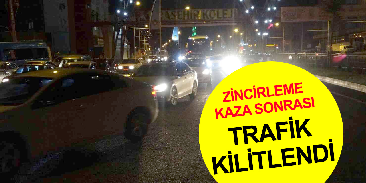 Sanayi alt geçidinde zincirleme kaza! 4 araç birbirine girdi Ankara yolu kilitlendi