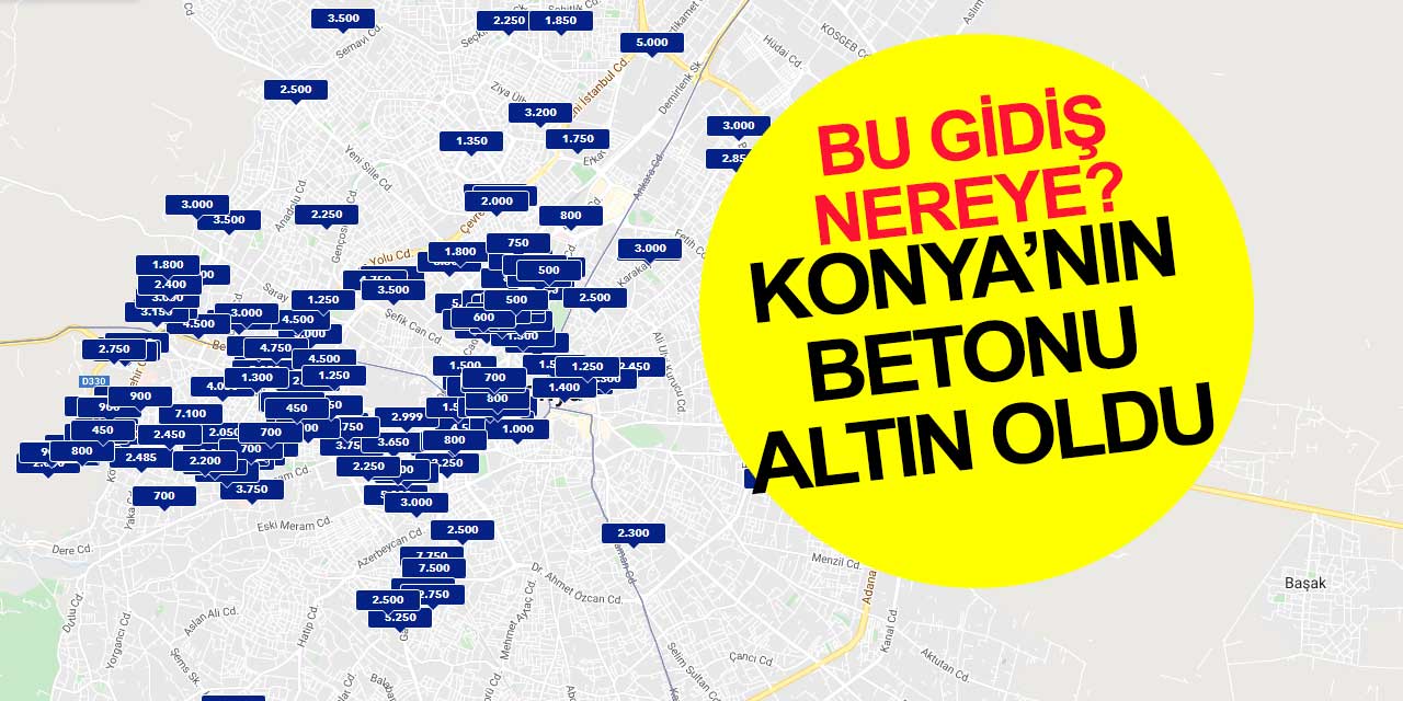 Konya'nın betonu altına dönüştü... Bulmak mümkün değil bulanın da cebi boşalıyor