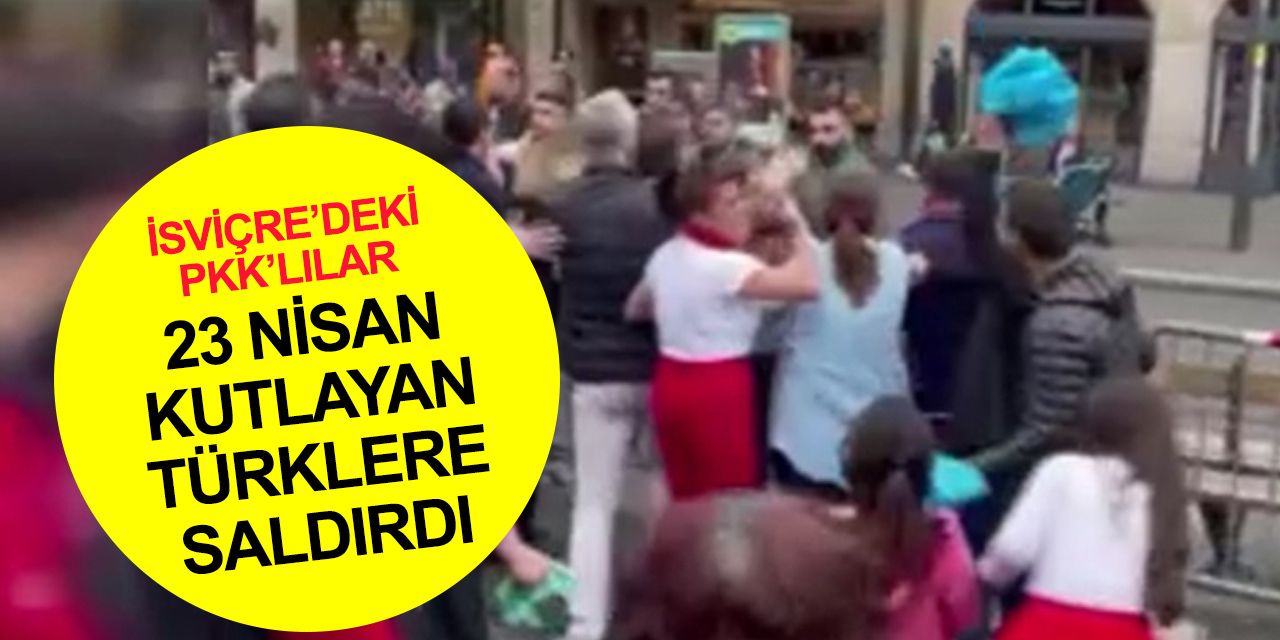 PKK'lılar 23 Nisan kutlayan Türk vatandaşlarına saldırdı! Çok sayıda yaralı var