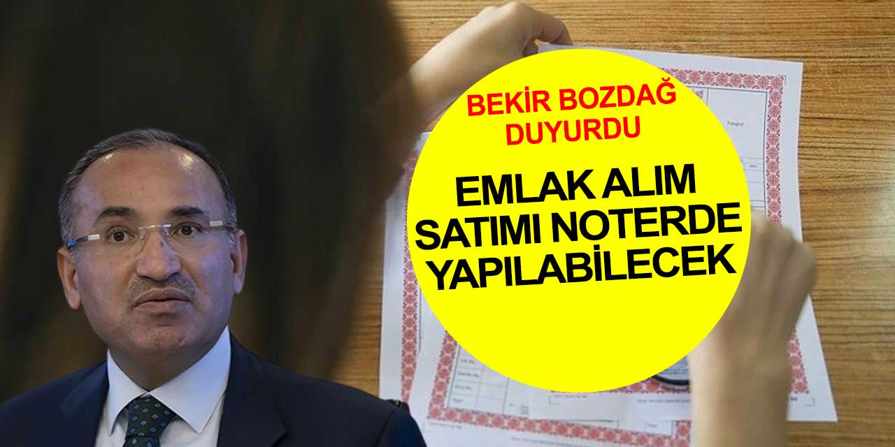 Emlak alım satımları noterde yapılabilecek