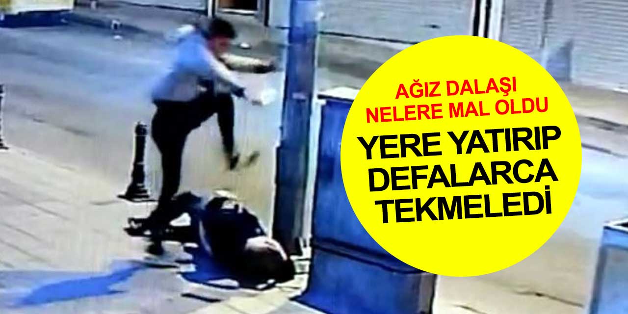 Trafik kavgası nelere mal oldu... Tanımadığı kişiyi yere yatırıp defalarca kez tekmeledi, bıçakladı
