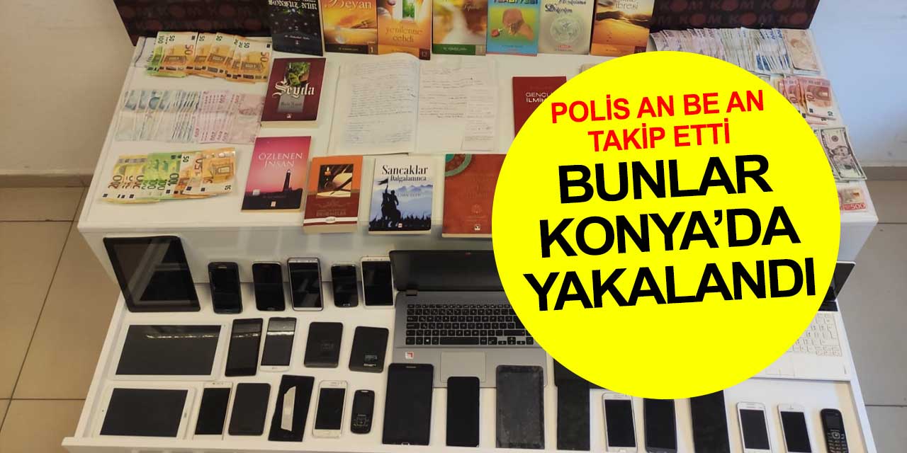 Konya Emniyeti operasyon öncesi peşine düştüğü 24 kişinin tamamını yakalayarak gözaltına aldı! Operasyonda bunlar ele geçirildi