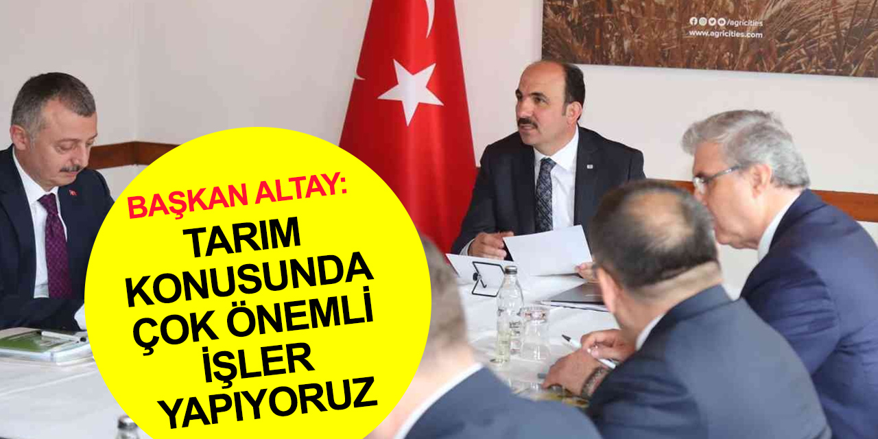 Altay: Gıda ile ilgili işler artık en az savunma sanayi kadar önemli hale geldi