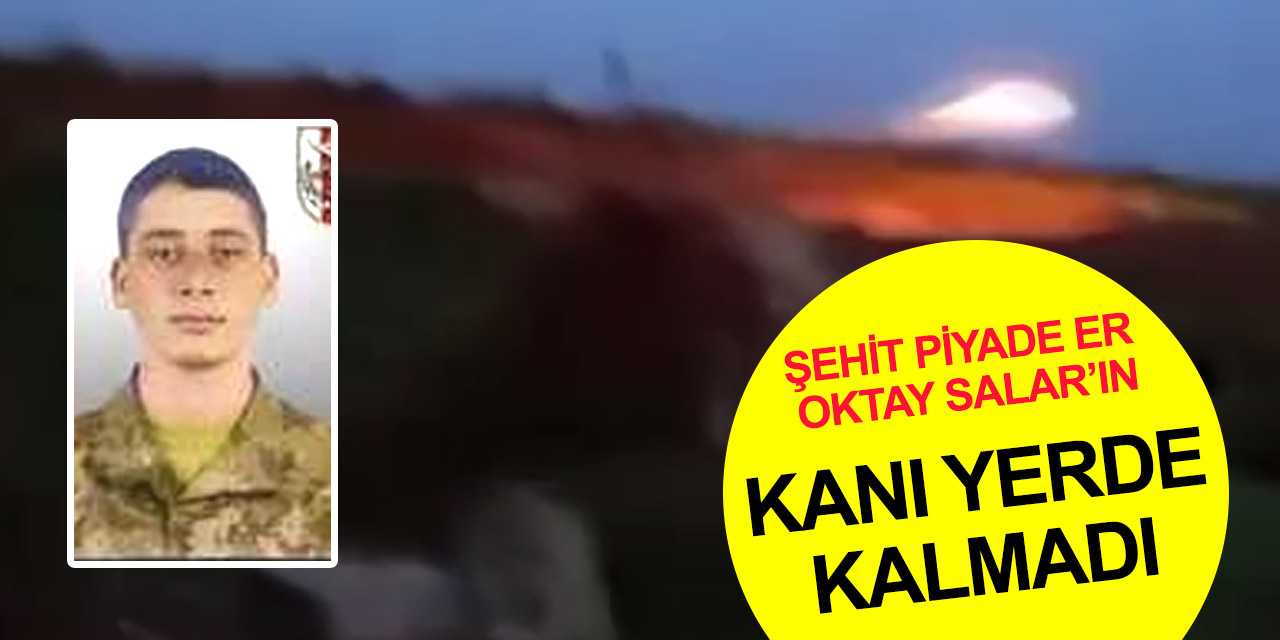 Karkamış şehidi Piyade Er Oktay Salar'ın baba ocağına ateş düştü