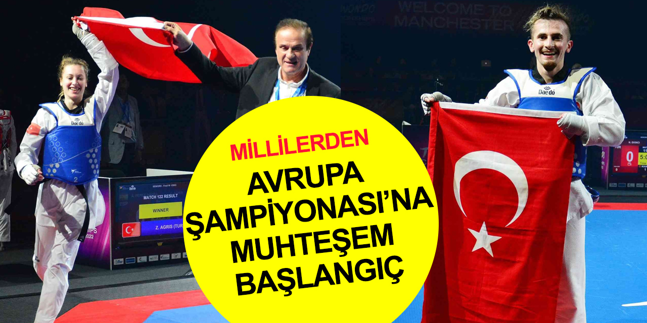 Milli taekwondocularımız Avrupa Şampiyonası’nın ilk gününde 5'i altın 7 madalya kazandı