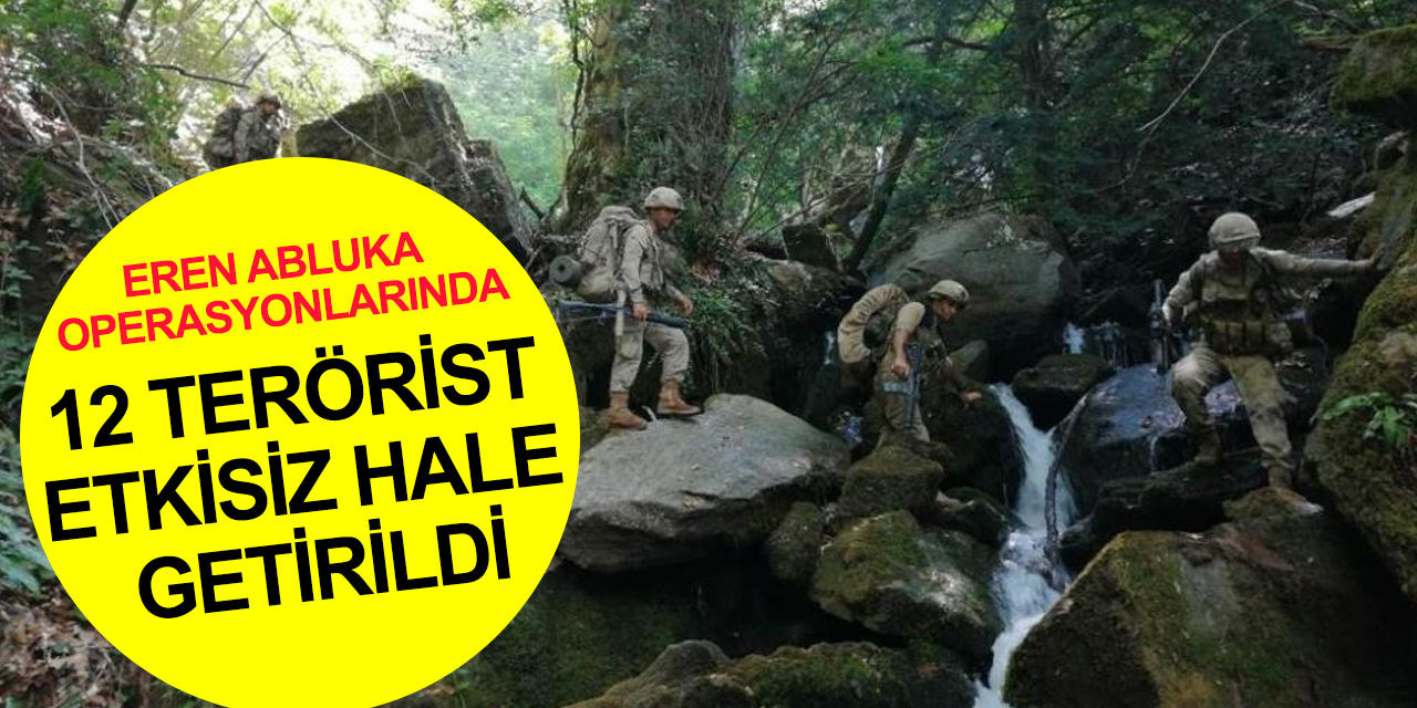 PKK'ya ağır darbe! Eren Abluka Operasyonlarında 1'i turuncu kategoride 12 terörist etkisiz