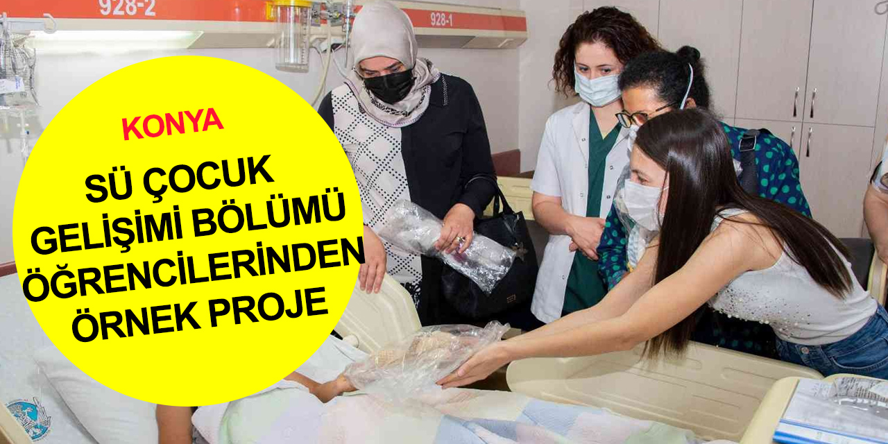 Konya'da örnek proje! SÜ Tıp Fakültesi'nde çocuklara oyuncak hediye