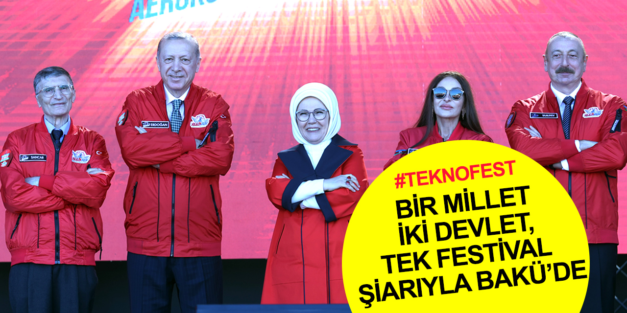 Cumhurbaşkanı Erdoğan'dan dünyaya net mesaj! Azerbaycan'ın ilk TEKNOFEST'inde çarpıcı açıklamalar
