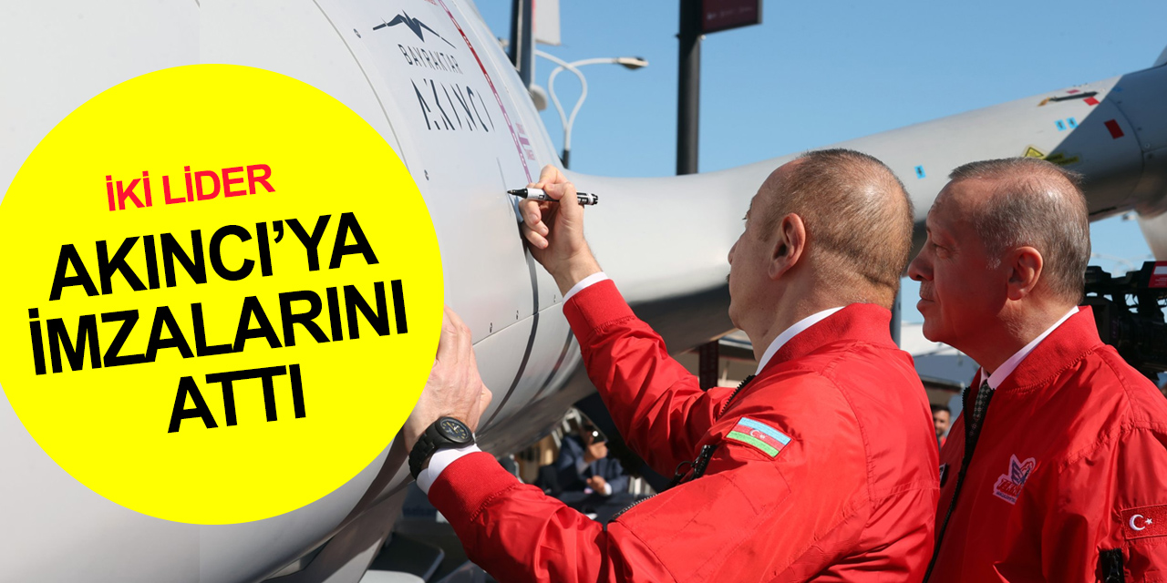 Cumhurbaşkanı Erdoğan ve Aliyev TEKNOFEST Azerbaycan'ı gezdi! Akıncı'ya 'kardeşlik' imzası attı