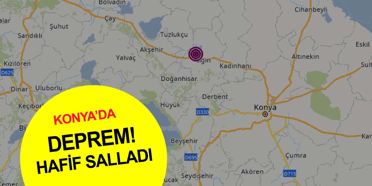 Konya Ilgın'da deprem mi oldu? AFAD ve Kandilli Rasathanesi kayıtlarına hafif şiddette geçti