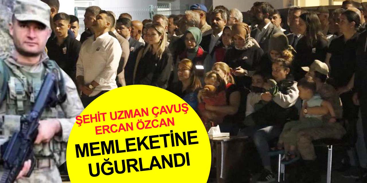 Şehit Uzman Çavuş Ercan Özcan memleketine uğurlandı! Minik yavruları kıyafetlerine sarılarak gözyaşı döktü