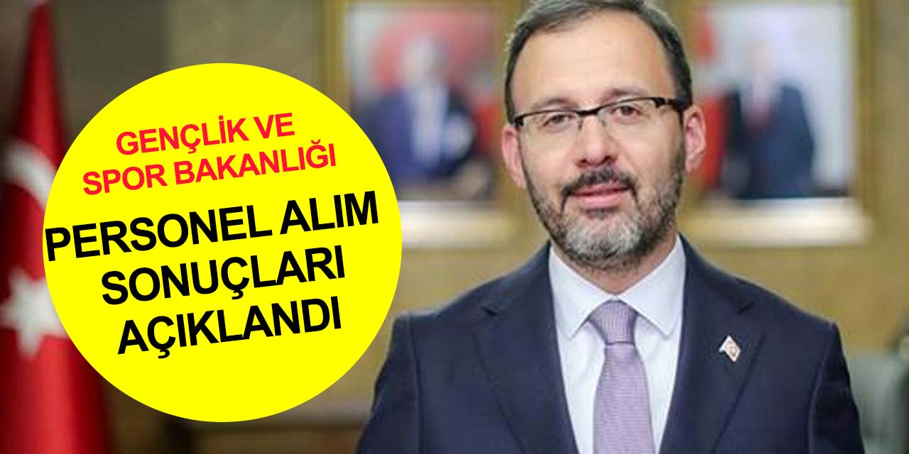 Bakan Kasapoğlu, Instagram canlı yayınında duyurdu! İşte Gençlik ve Spor Bakanlığı personel alım sonuçları