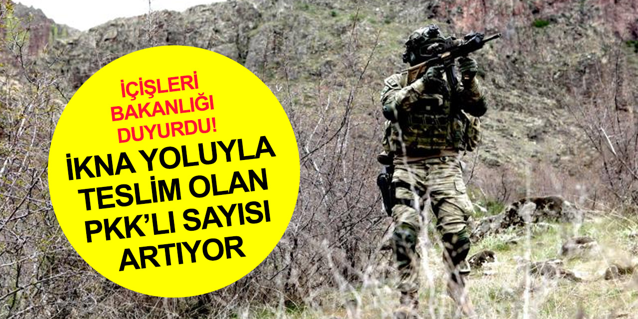 PKK'da çözülme sürüyor! 2022'de ikna yoluyla teslim olanların sayısı 41'e yükseldi
