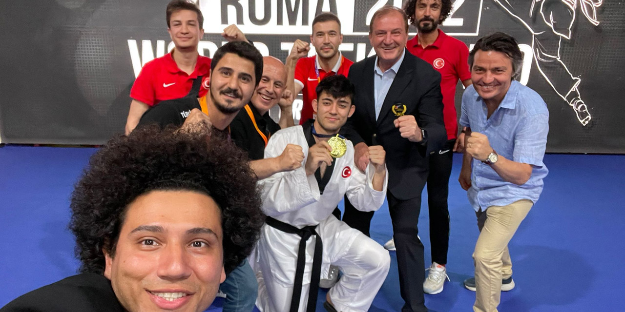 Milli taekwondocumuz Emre Kutalmış Ateşli Roma'dan altın madalya ile dönüyor