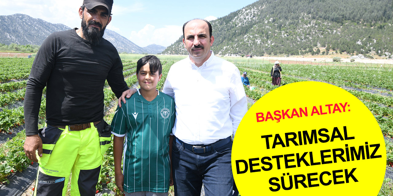 Başkan Altay'dan Konya Gembos Ovası'nda önemli mesajlar! Kırsalda öncelik geliri artırmak
