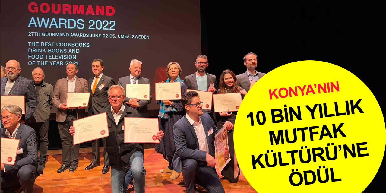 Konyalı şef Tekerkaya'nın 'Boncukluhöyük ve Çatalhöyük 10 bin Yıllık Mutfak Kültürü' kitabına uluslararası ödül
