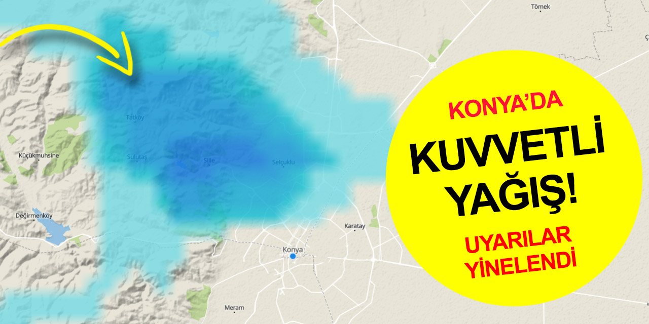 Konya'da bulutlar yüklendi! Yağmur kuzeyden başladı.. İşte 13 Haziran detaylı hava durumu