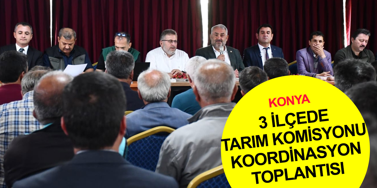 Konya Milletvekili Etyemez Hüyük, Derebucak ve Derbent'te çiftçilerle buluştu