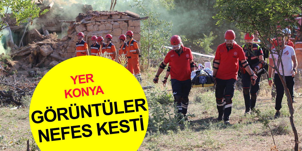 Konya, Karaman ve Aksaray'dan ekiplerin ‘Orman Yangını’ tatbikatı gerçeğini aratmadı
