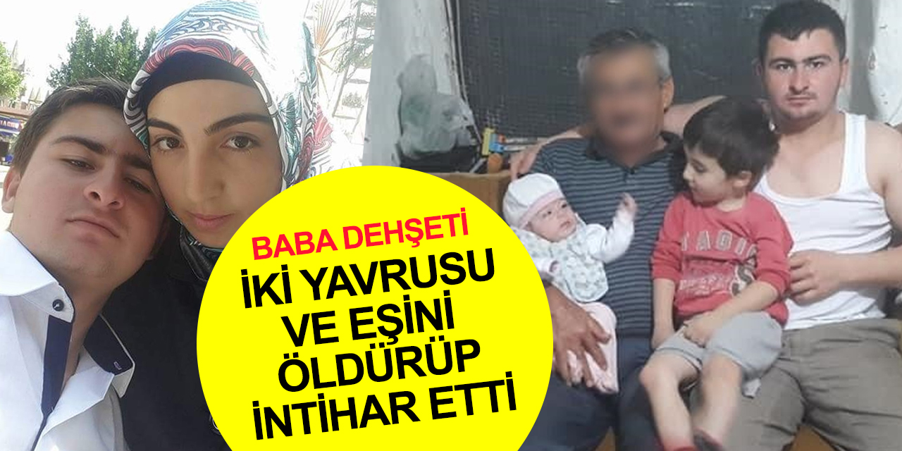 Cinnet geçiren baba ölüm saçtı! Anne Selda Muti yolda öldü, 3 yaşındaki Su ile 7 aylık Ata'nın cenazeleri evden alındı