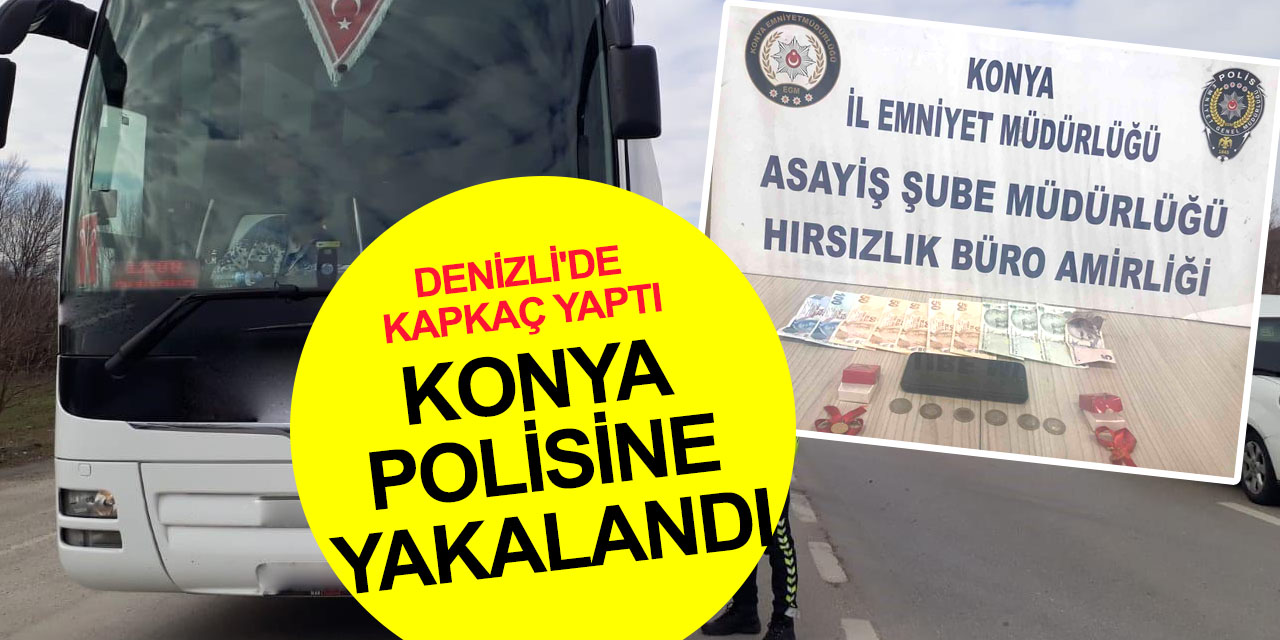Banka çıkışı kaptığı para ve altın dolu çantayla kaçtı! Konya Akyokuş'ta otobüste yakalandı