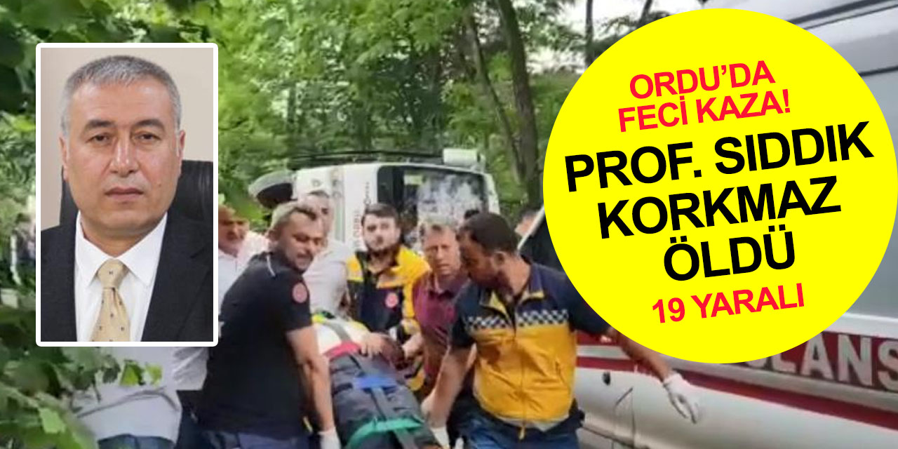 Konya'dan Prof. Ramazan Altıntaş'ın da bulunduğu otobüs devrildi! Prof. Sıddık Korkmaz öldü! 19 yaralı var