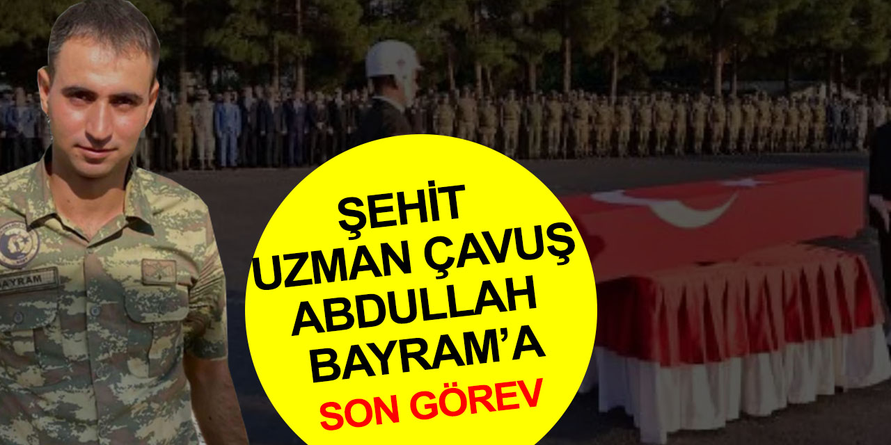 Şehit Uzman Çavuş Abdullah Bayram'a son görev! Diyarbakır'da toprağa verildi