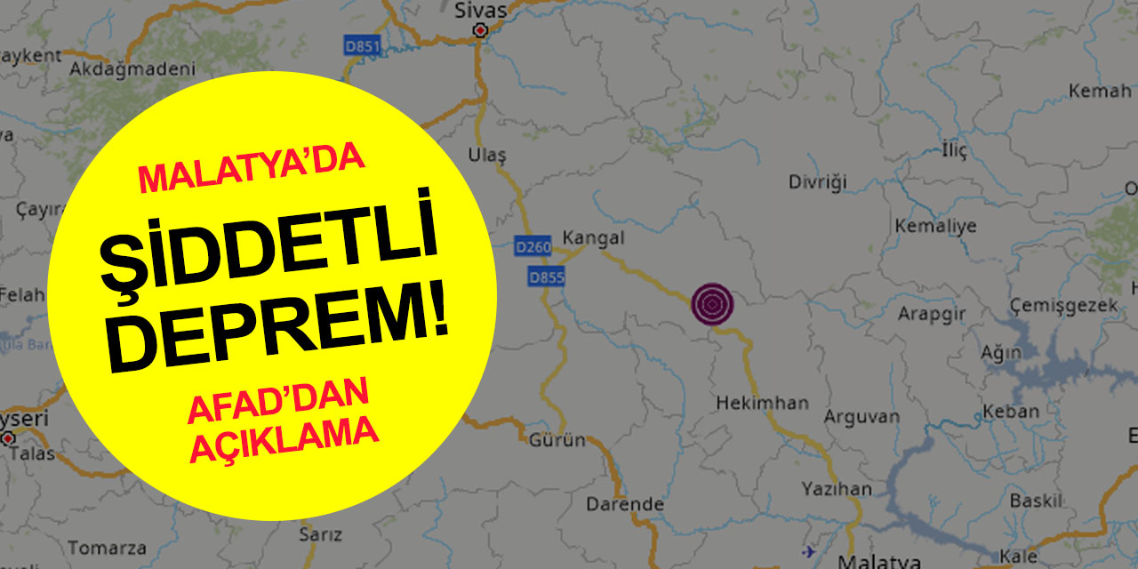Son dakika deprem! AFAD Malatya'daki şiddetli depremi duyurdu! Ardından bir sarsıntı daha yaşandı