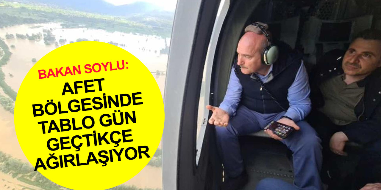 Bakan Soylu: Heyelandan sele, depremden çığa, Türkiye'nin her yeri afet bölgesi