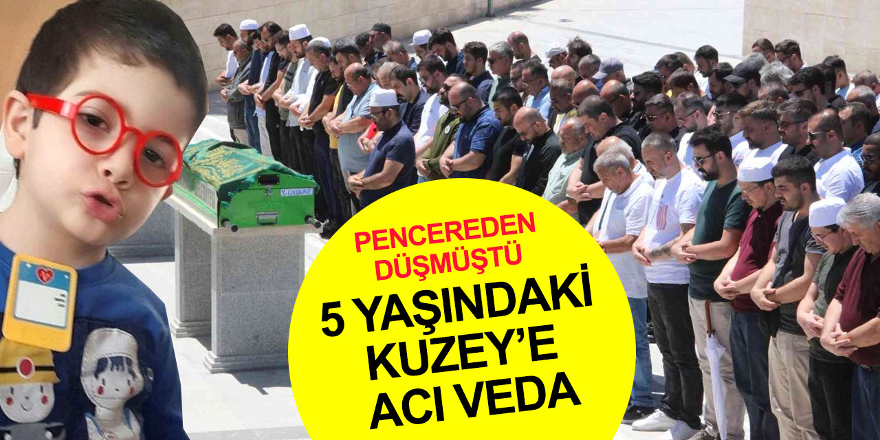 Karaman'da pencereden düşen ve Konya'da vefat eden minik Kuzey toprağa verildi