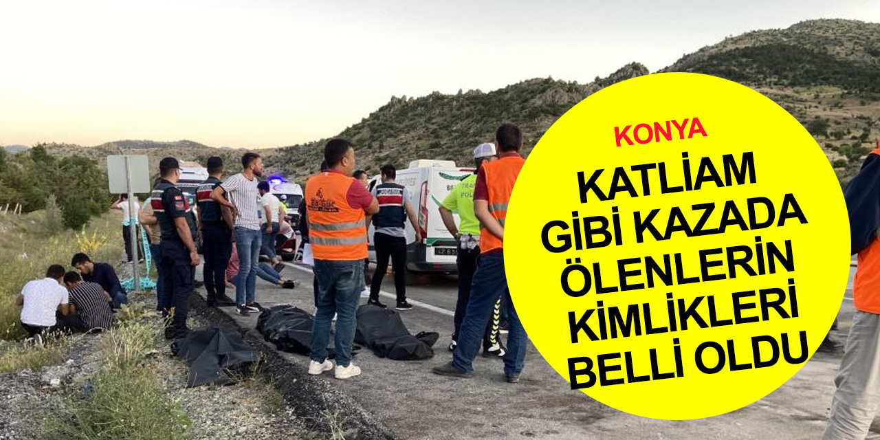 Konya’da korkunç kaza! Otomobiller hurdaya döndü 5 ölü, 4 yaralı