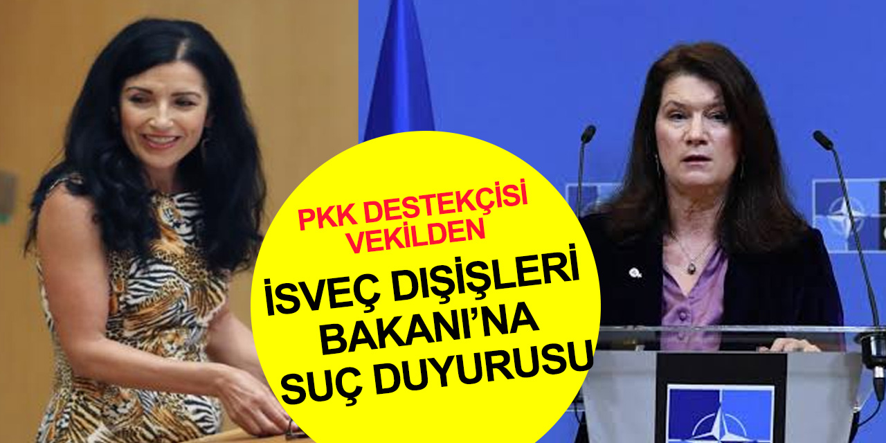 PKK'lı vekilden İsveç Dışişleri Bakanı'na suç duyurusu: Bizi nasıl verirsin! Türkiye'ye nasıl silah satarsın?
