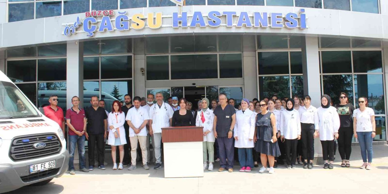 Düzce'de sağlık çalışanlarından Dr. Ekrem Karakaya cinayetine tepki