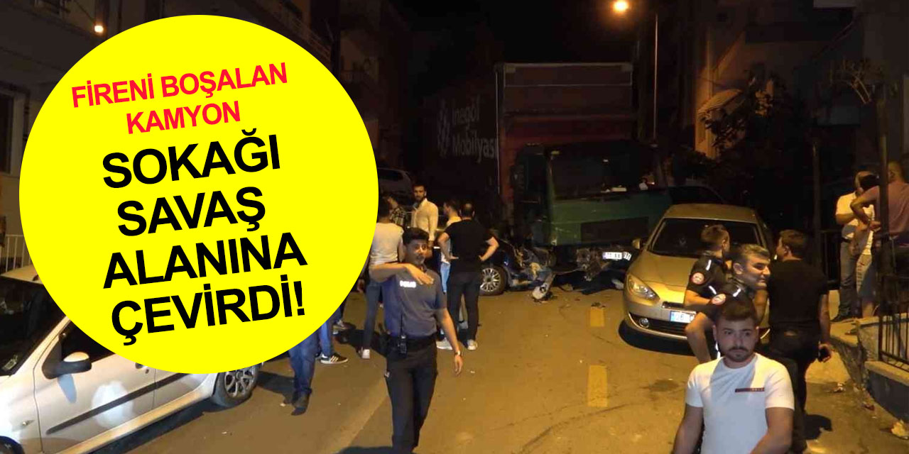 Kırıkkale'de freni boşalan kamyon dehşeti! 9 aracı ezdi geçti
