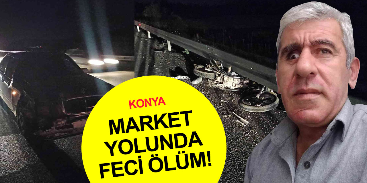 Konya'da motosikletiyle markete giden Mehmet Emin Görür kazada can verdi