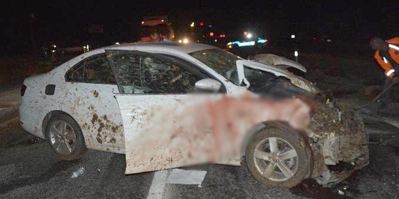 Otomobil sürüye daldı! Sürücü yaralandı metrelerce savrulan 19 koyun ve 1 eşek telef oldu