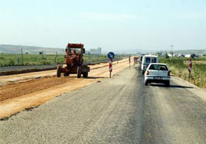 Ereğli'de yol çalışmaları
