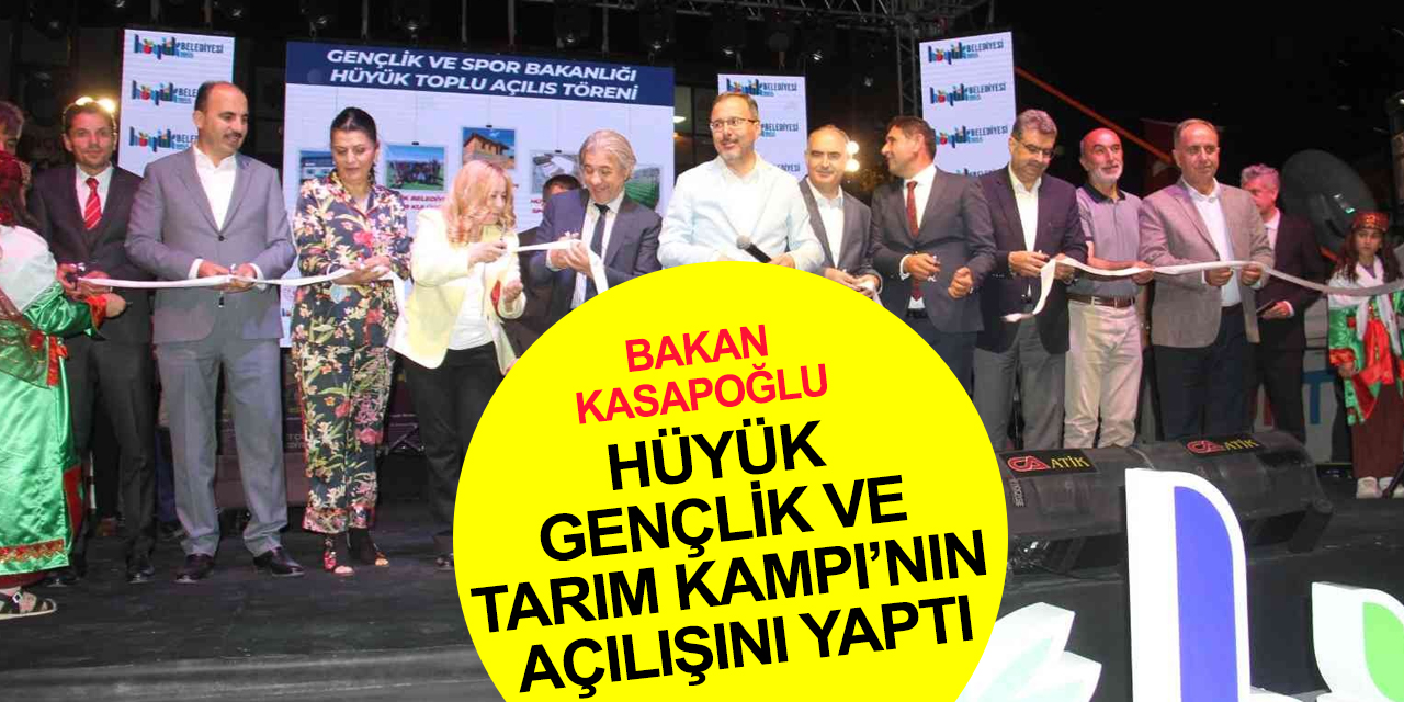 Konya Hüyük Kırmızı Altın Festivali başladı! Bakan Kasapoğlu Gençlik ve Tarım Kampı’nı açtı