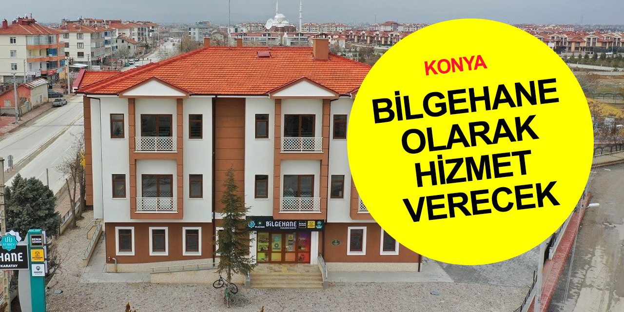 Konya'ya bir Bilgehane daha! Saraçoğlu Sosyal Tesisi açılış için gün sayıyor