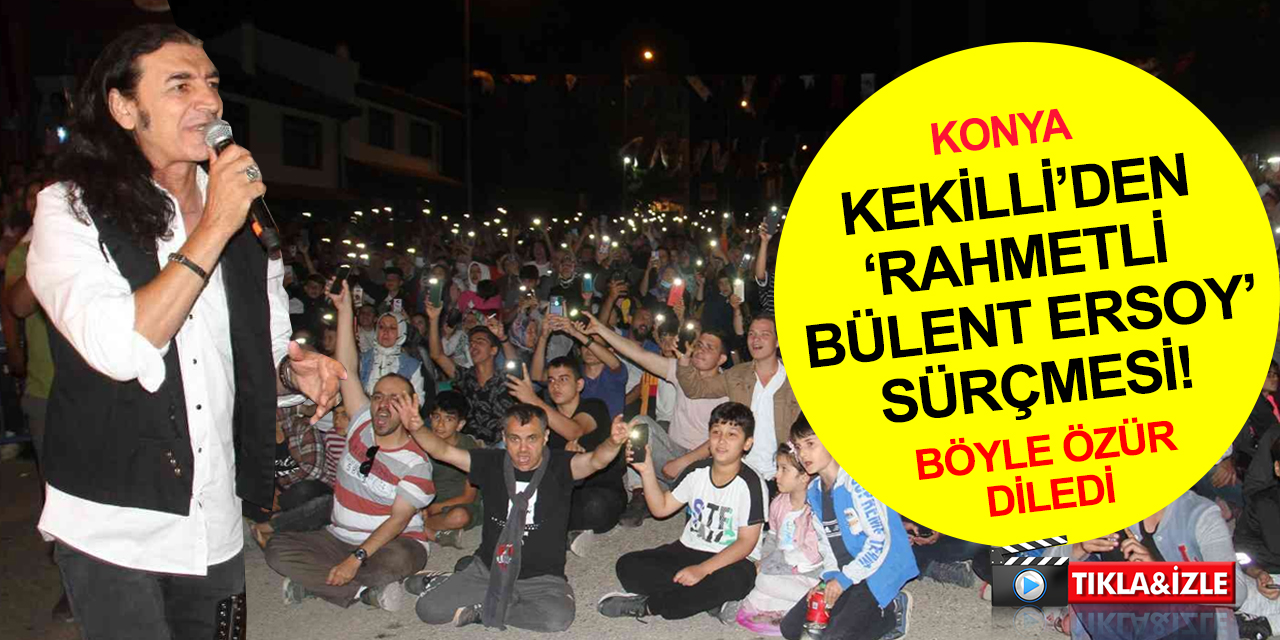 Murat Kekilli Konya Kırmızı Altın Festivali'nde Bülent Ersoy'a 'rahmetli' dedi!