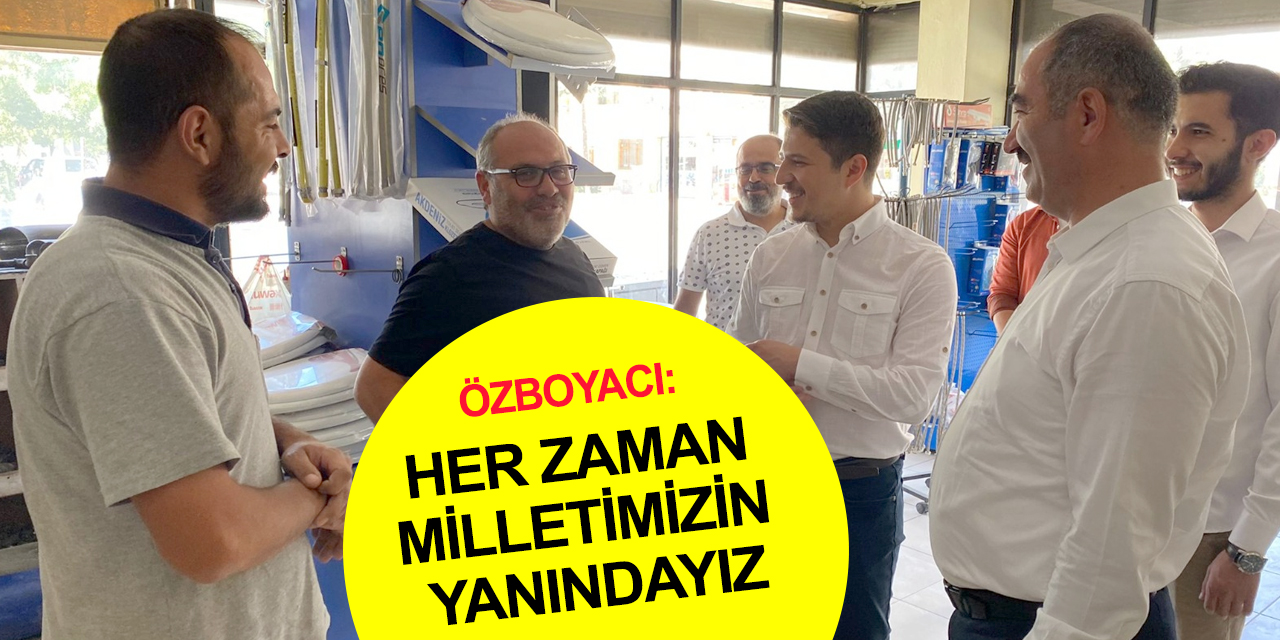 AK Parti Konya Milletvekili Özboyacı ve Başkan Genç'ten esnaf ziyaretleri