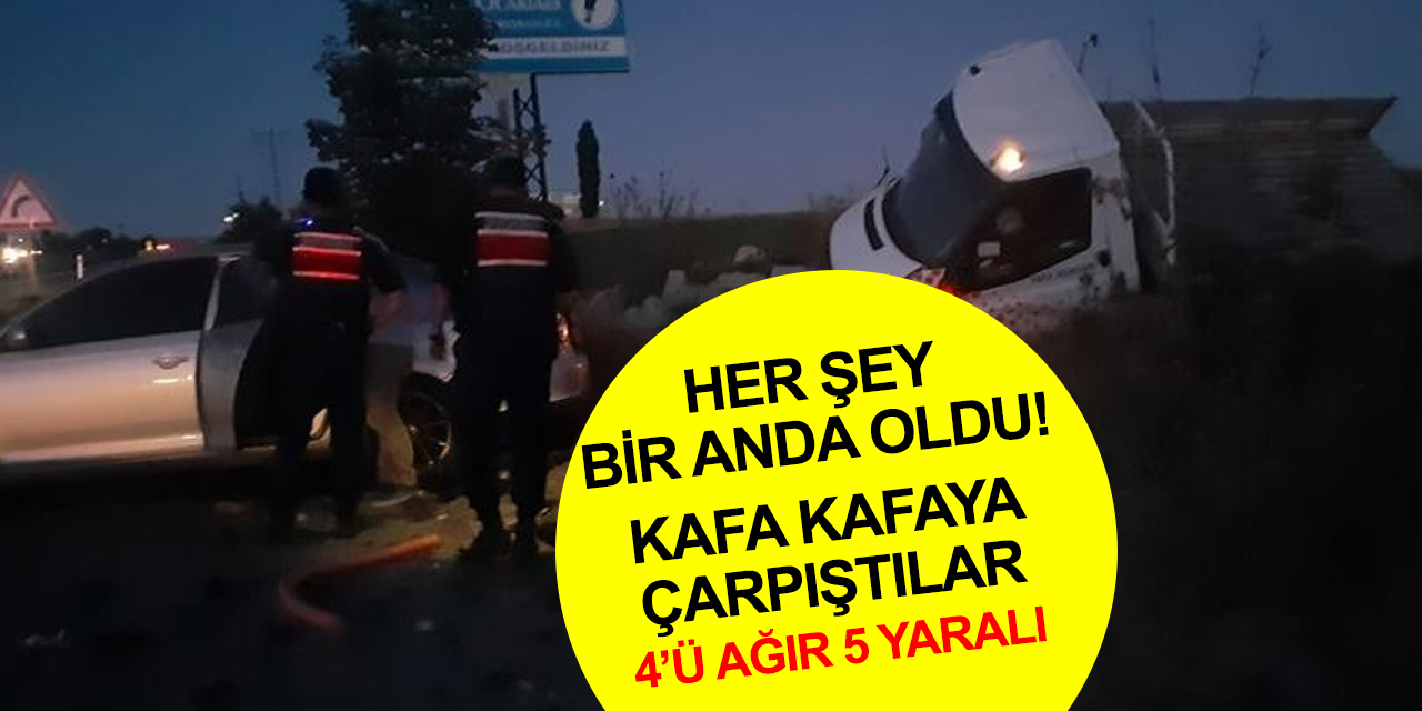 Aksaray-Nevşehir yolunda dehşete düşüren kaza! 4’ü ağır 5 yaralı