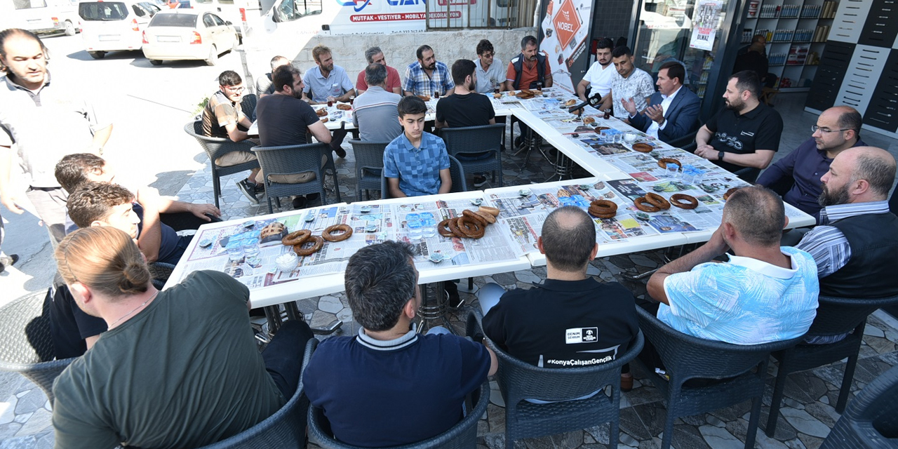 Başkan Kılca Konya MARSAN Sanayiinde çalışan gençlerle buluştu