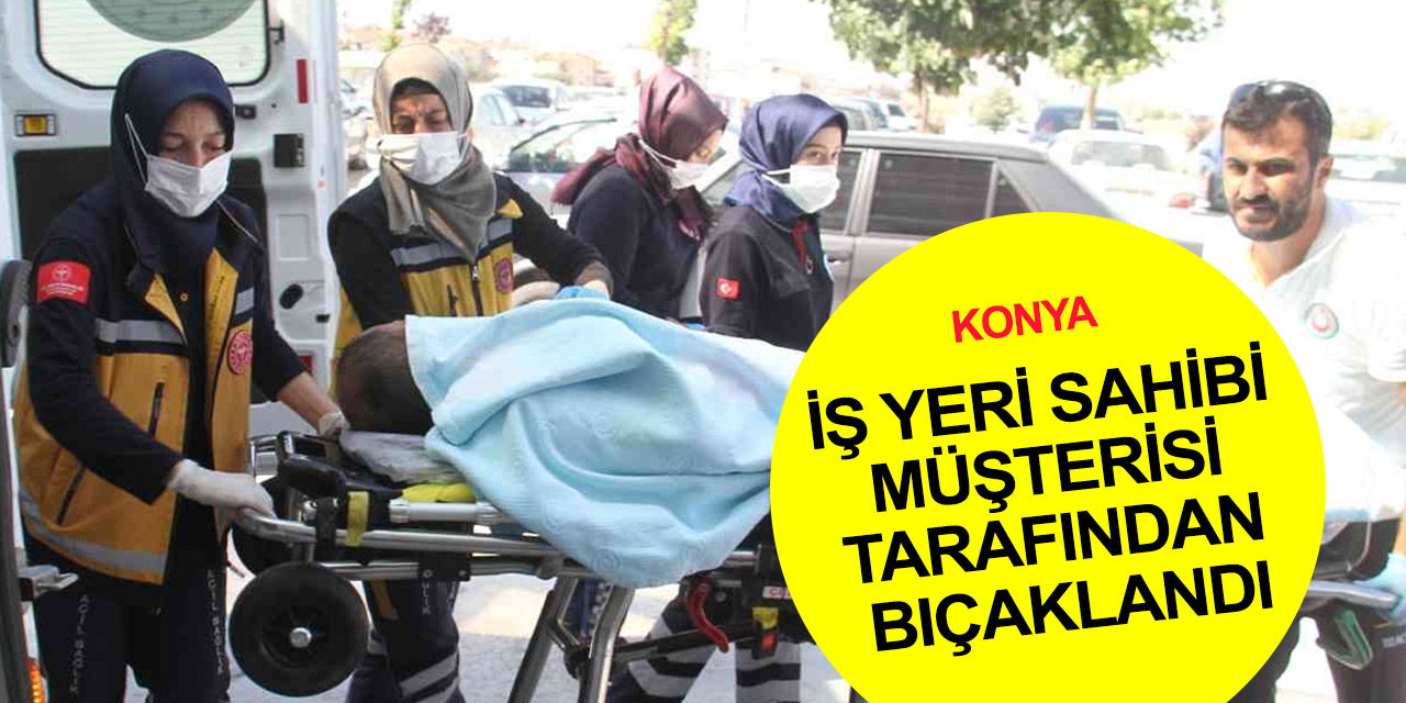 Konya’da sanayi sitesinde kanlı olay! Polis ekipleri iş yeri sahibini bıçaklayıp kaçan şahsın peşinde