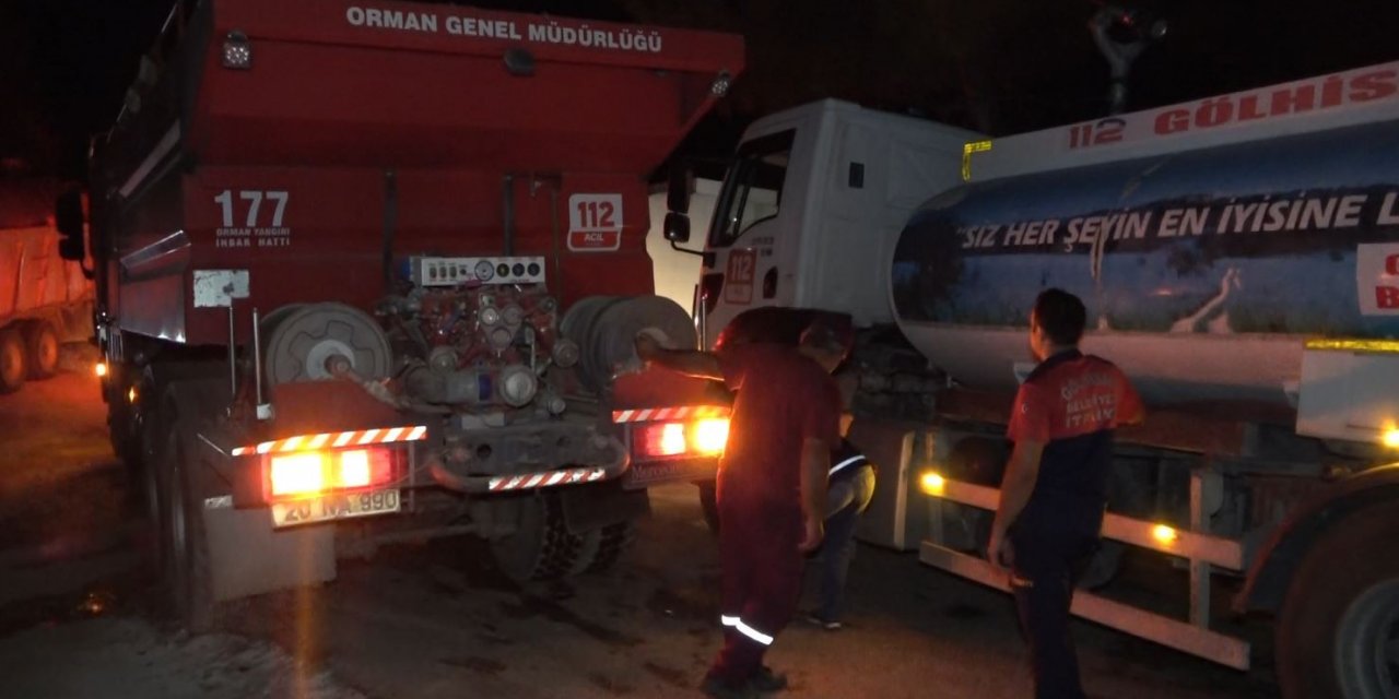 Burdur'da orman yangınıyla mücadele sürüyor!