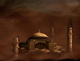 Ayasofya'nın tepesine HAÇ diktiler!