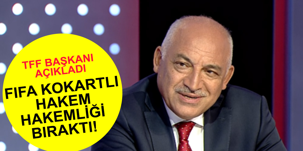 TFF Başkanı açıkladı, FIFA kokartlı hakem hakemliği bıraktı!