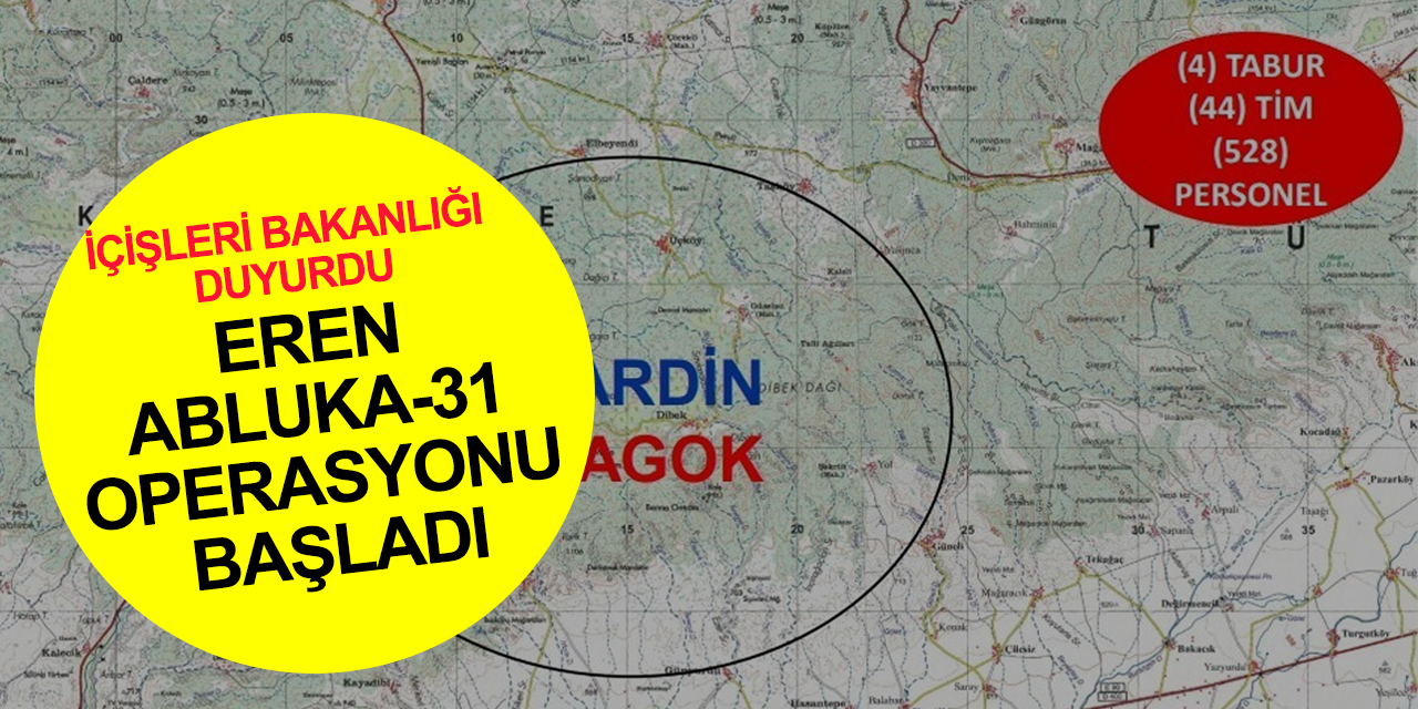 PKK'nın kökü kazınacak! Bagok'ta Eren Abluka-31 Operasyonu başlatıldı