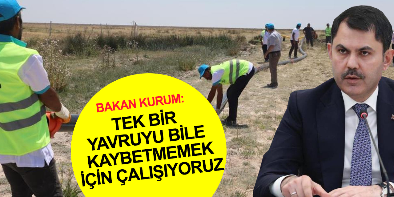 Bakan Kurum duyurdu! Konya'dan Tuz Gölü'ne boru hattı döşendi