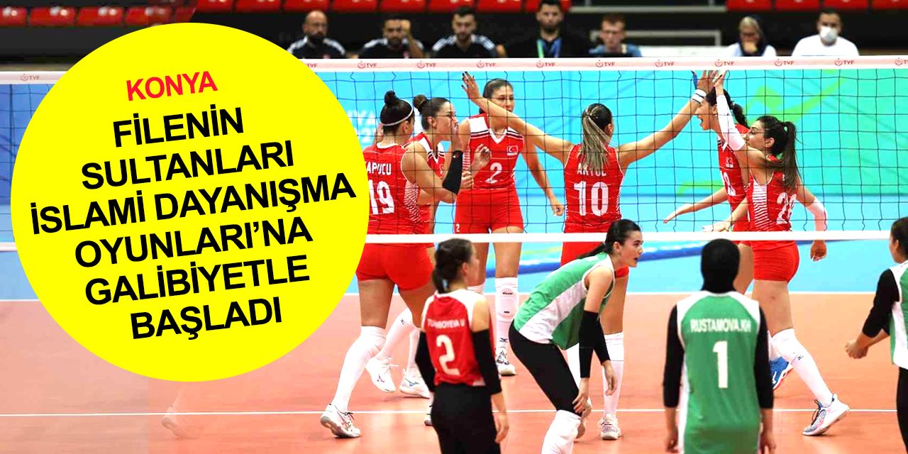 Filenin Sultanları Konya 2021 İslami Dayanışma Oyunları’na 3-0 galibiyetle başladı